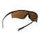 Carhartt Cayce, Safety Glasses, Anti-Fog, sandstone bronze Lens, Black Frame CHB918ST - alternate 2